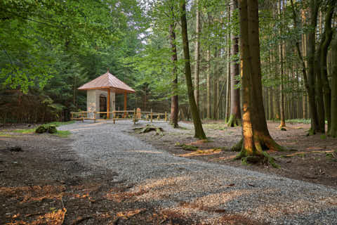 Gemeinde Tarsdorf Bezirk Braunau Pestfriedhof weit (Dirschl Johann) Österreich BR